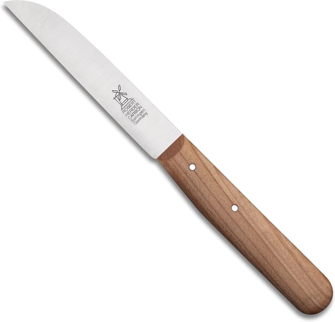 Robert Herder Molenmes – Schilmesje – Carbonstaal – Recht – Lemmet 104 mm – Heft Kersenhout