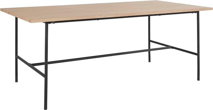 Acer|Eettafel 200 cm 8 plaatsen in Zwart Eiken