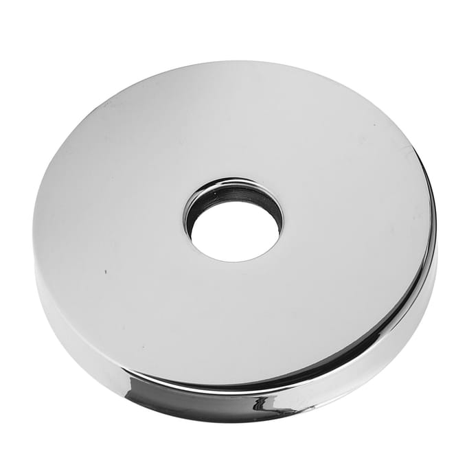 Grande Bride de Bras de Douche Acier Inoxydable 304 Plaque d'Écusson de Bras de Douche pour Remplacement de Tuyau G1/2in white