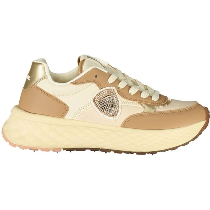 Blauer Bruine Polyurethaan Dames Sneaker