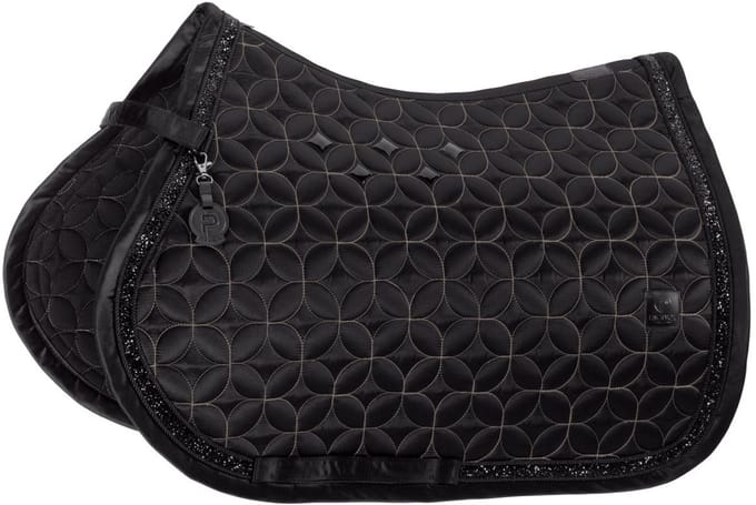 Eskadron Zadeldek Mattgloss Contrast Jewel Platinum 26/27 Full Zwart