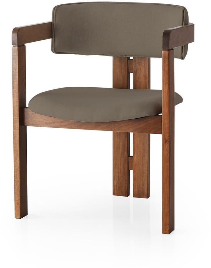 Skye Decor, Stoel, CO - 012, Hout, Walnoot & Bruin, 58 x 49 x 76 cm