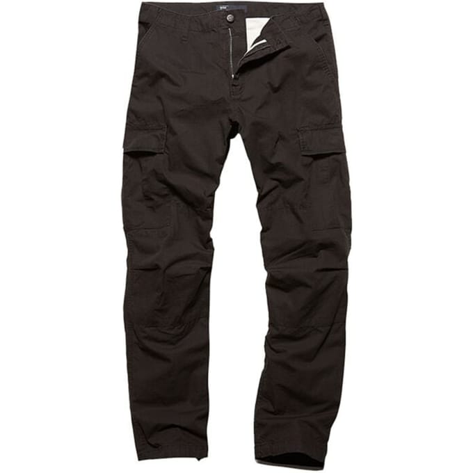 Vintage Industries Milit: Cargo-broek Tyron: Bdu-broek zwart