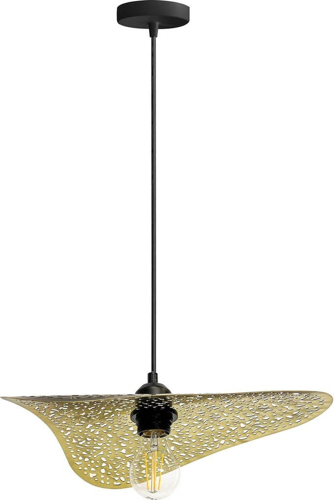 Toolight App1467-1Cp Hanglamp Zwart 33X36X5Cm