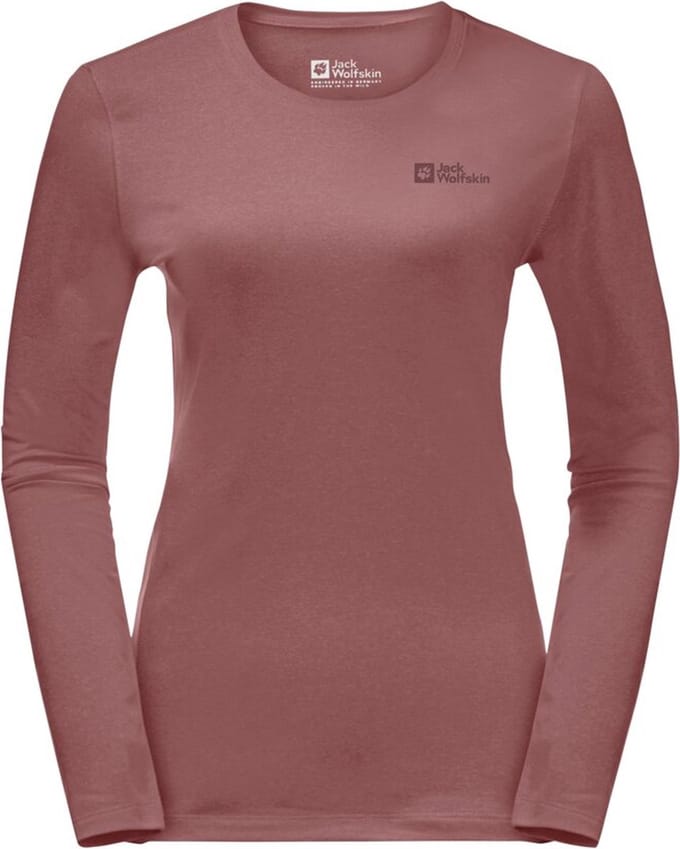 Jack Wolfskin Sky Thermal L/S Shirt - Dames Lange mouw - mineral red