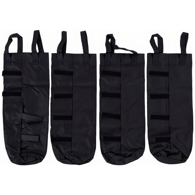 4 stuks Luifelgewichten Zandzakken Pop-up Luifel Tent Zandzakken 145 lbs Gewichtscapaciteit Voorkomt Omvallen black