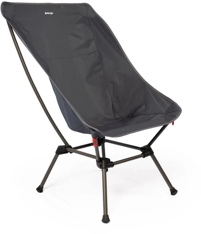 Vango Micro Lux Tall Campingstoel – Stevig Stalen Frame & Slijtvast Endure Polyester – Extra Hoge Rugleuning – Draagvermogen 180 kg – Inclusief Draagtas
