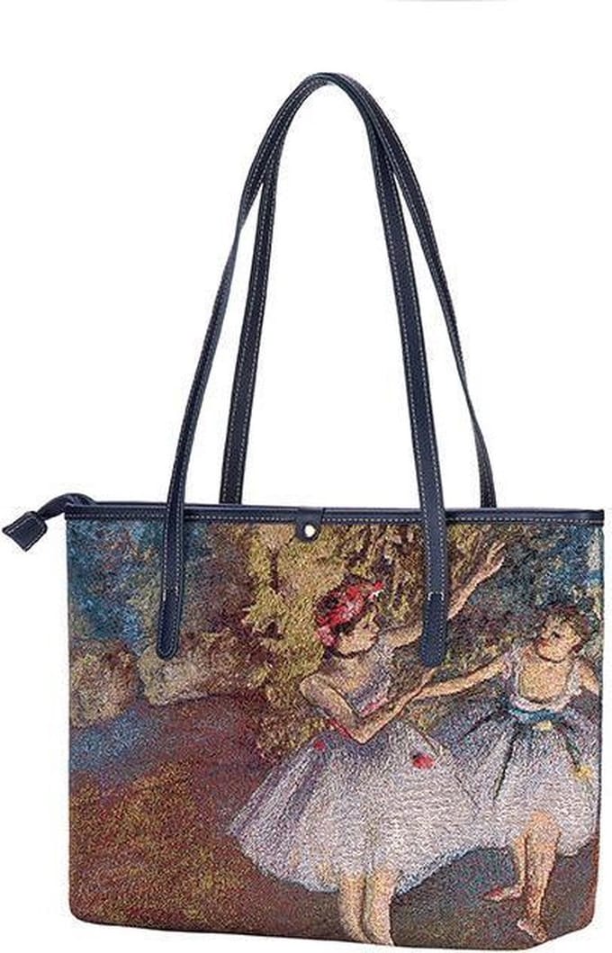 Signare - College tas - Gobelin - Kunst - Schoudertas - Two Ballerina's - Edgar Degas