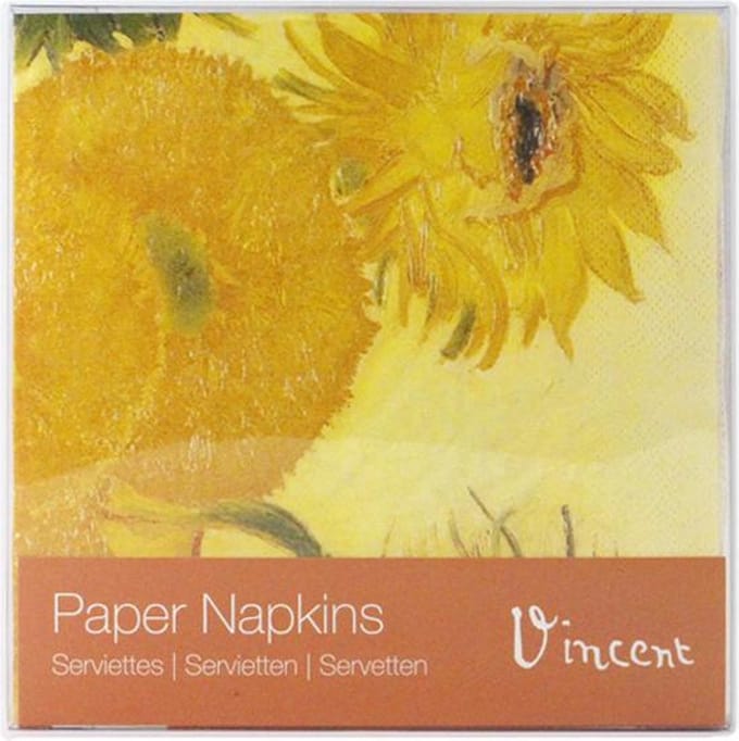 Servetten Zonnebloemen, Van Gogh