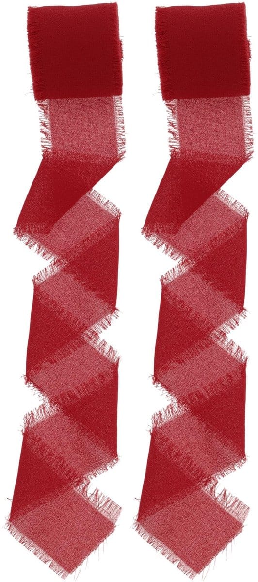 Dailygoods- Cadeaulint 4 cm breed - Decoratief Lint - Geschenkverpakking - 2 Rollen - Duurzaam Polyester - 10 m Lengte - Decoratielint