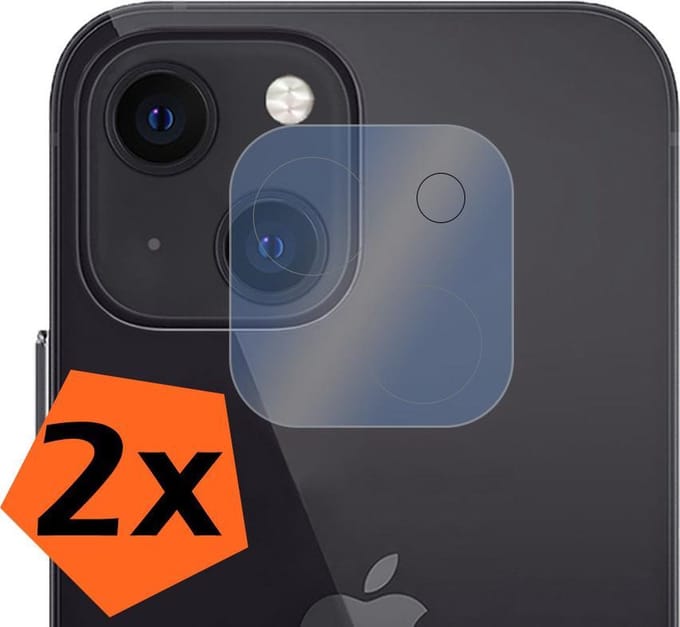 Camera Lens Protector - 2 Stuks - Geschikt voor Apple iPhone 13 Mini - Camera Screenprotector - Gehard Glas - Beschermglas - Tempered Glass - Screen Protector