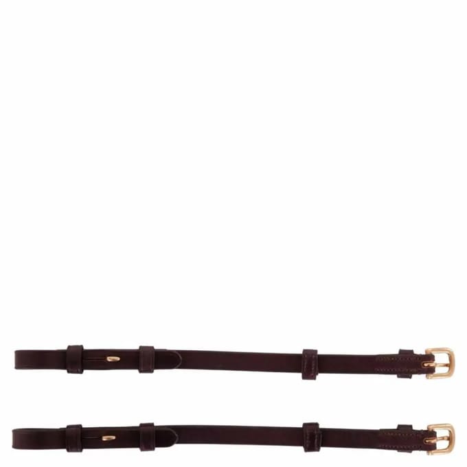 Paar blindflens staanders + ronde gesp BR Equitation