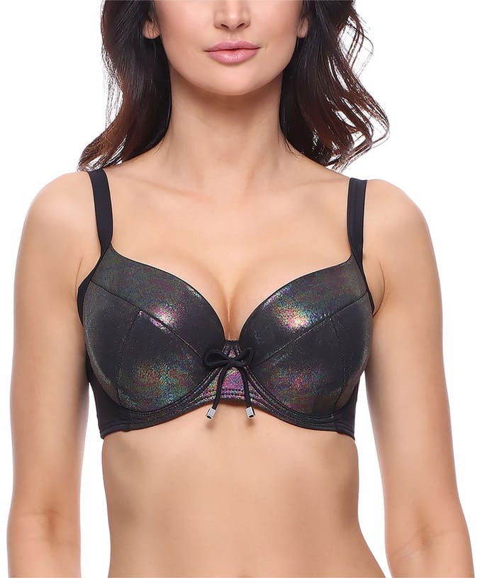 Merry Style Dames Bikinitop – Glossy zwart – 100B – MS-VO-P618