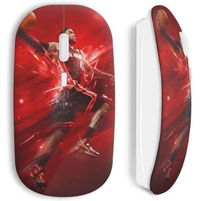 Lebron James Basketball Red Art draadloze muis