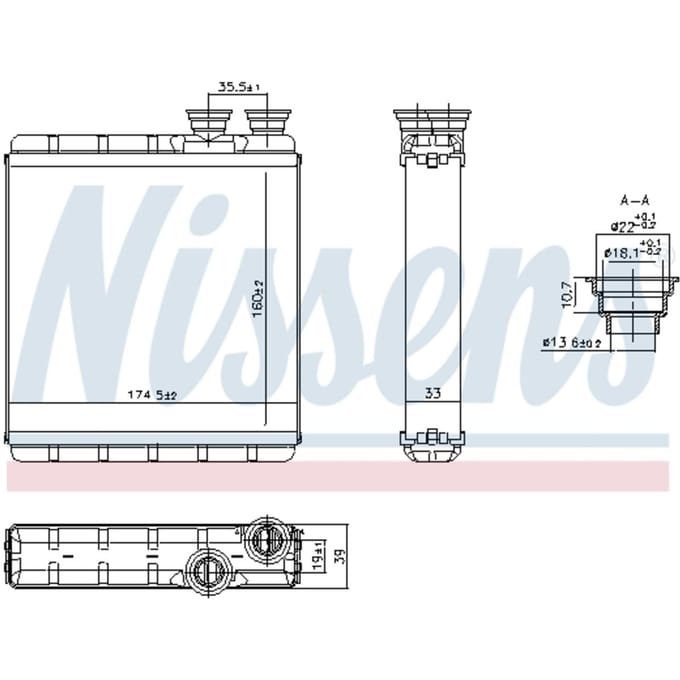 Waterverwarmer NISSENS 707302