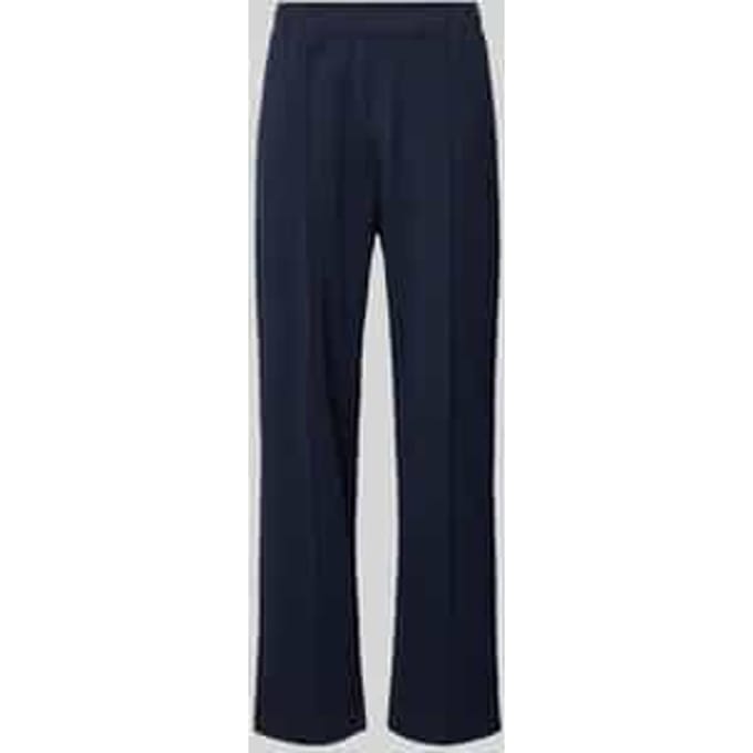 Sweatpants met lengtenaden en labelstitching