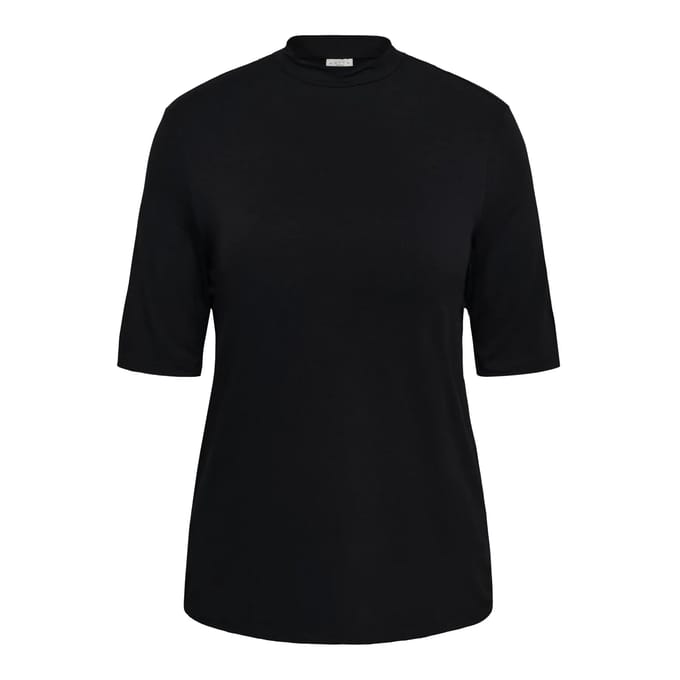 Dames t-shirt met col roulé KAFFE Curve KClima