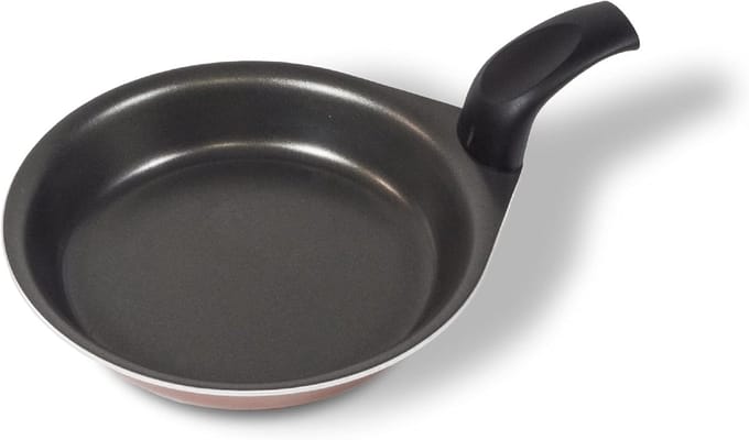 Spiegelei pan - Koekenpan - Ontbijt bereiden - Voedselveilig aluminium - 16 cm - Brons