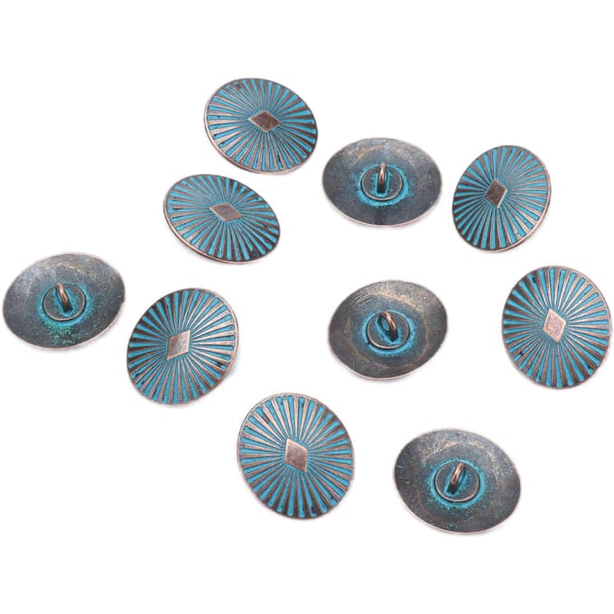 10 Pièces Bouton Alliage Motif Décoratif Circulaire Délicat Élégant Durable Accessoires Vêtements