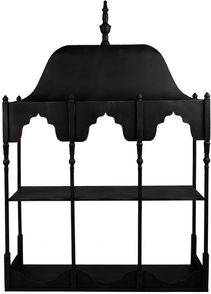 Clayre & Eef Wandrek 102x25x157 cm Zwart Metaal