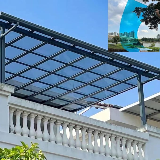 Polycarbonaat Platen - Kas Panel - Buiten Beschermen - UV Bestendig - 1 mm Dik - Transparant