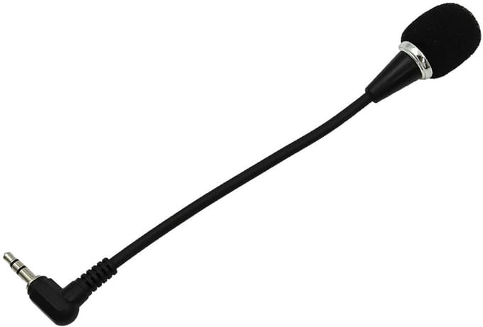 Allecto - Mini-microfoon - 3,5 mm audio-connectorkop - Ideaal voor Skype en opname - Compact formaat - Flexibele voetstukschacht - Geschikt voor co...