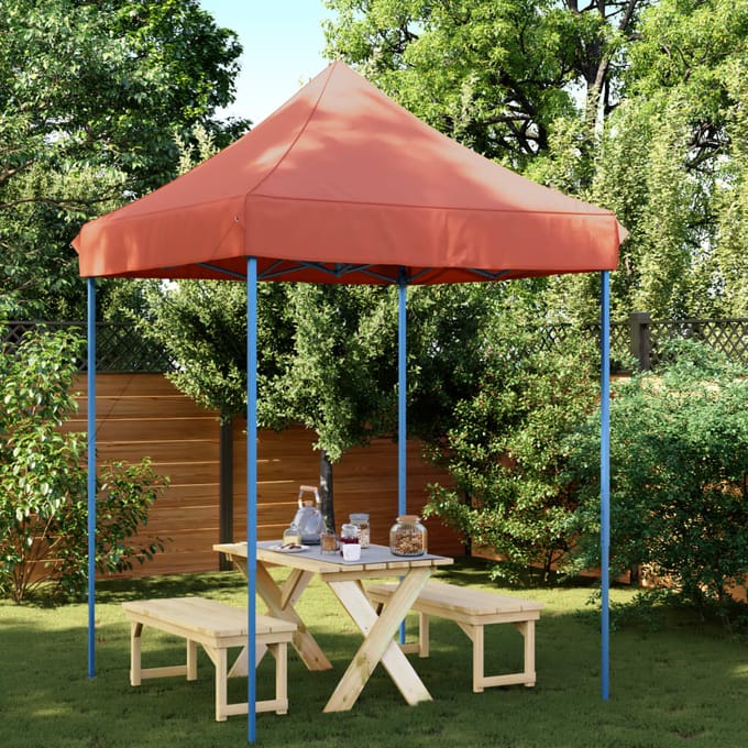 vidaXL - Partytent - inklapbaar - pop-up - 200x200x306 - cm - terracotta