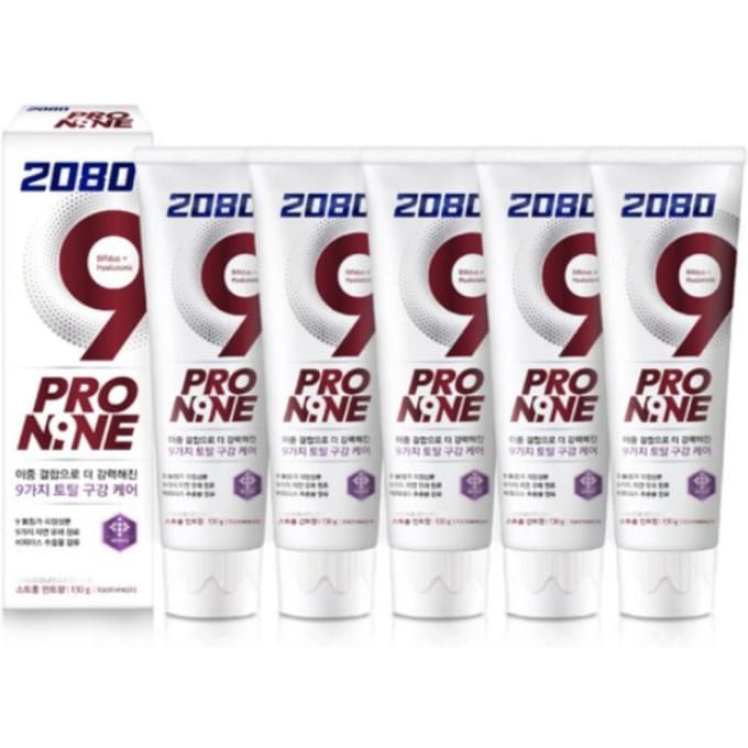 Dentifrice 2080 Pro9 Menthe Forte 130g (Paquet de 5) gray