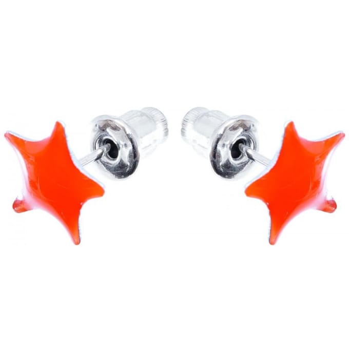 Bijoux by Ive® - Oorknopjes - Ster - Oranje