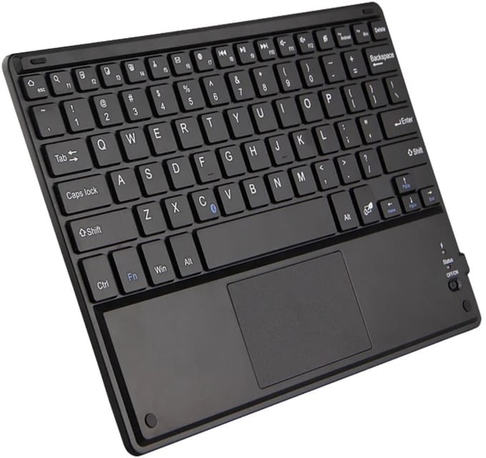 EtuiTab - Draadloos Bluetooth Toetsenbord - Met Touchpad - Compatibel met veel apparaten