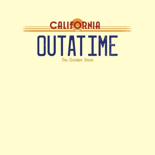Back to the Future Outatime Plate Women's T-Shirt - Cream - XXL