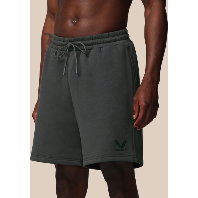 Heren Adapt Katoen Fleece Short - Gunmetal