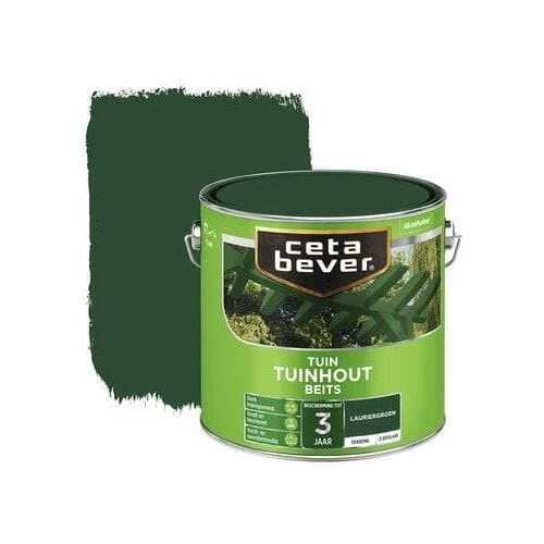 Cetabever - Tuinbeits Tuinhout Dekkend - Lauriergroen - 750 Ml