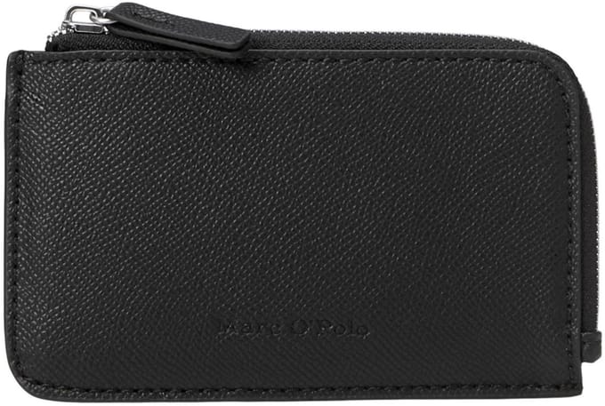Marc O'Polo kaarthouder Petter Zip Wallet Black zwart