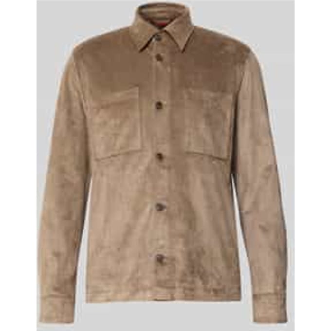 Regular fit overhemdjack met borstzakken model 'Messi'