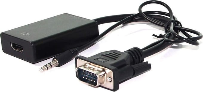 Value VGA + 3,5mm naar HDMI converter - met HDCP - 0,15 meter