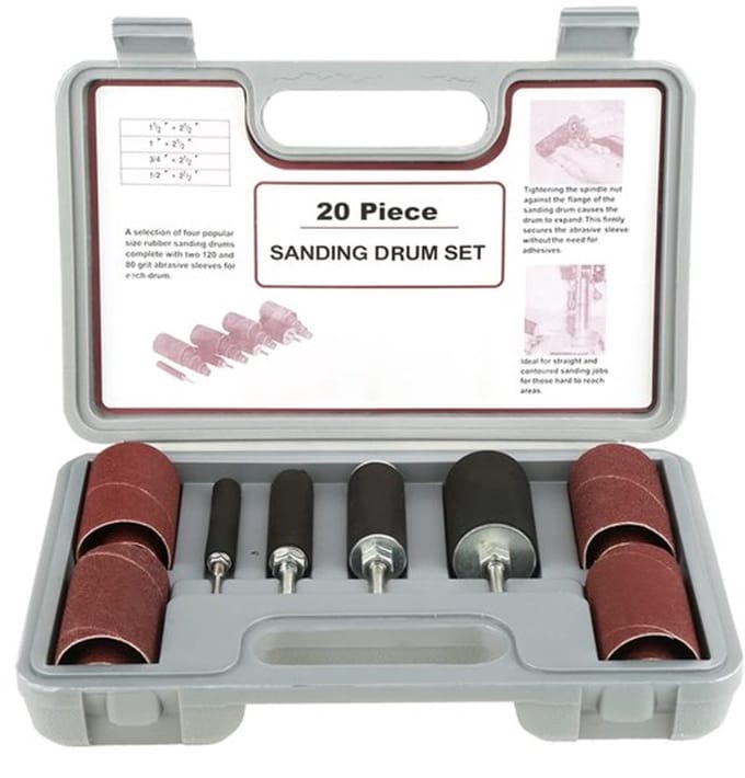 Allecto - Schuurrol Set - 20 Stuks - Schuurdrums voor Elektrische