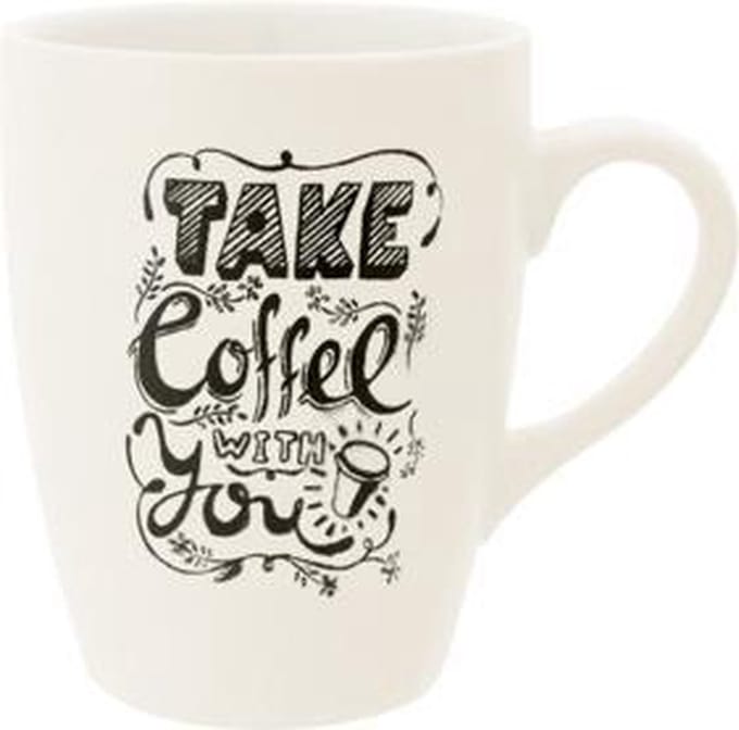 Cosy & Trendy Take Coffee With You Beker D8,3xh11cm
