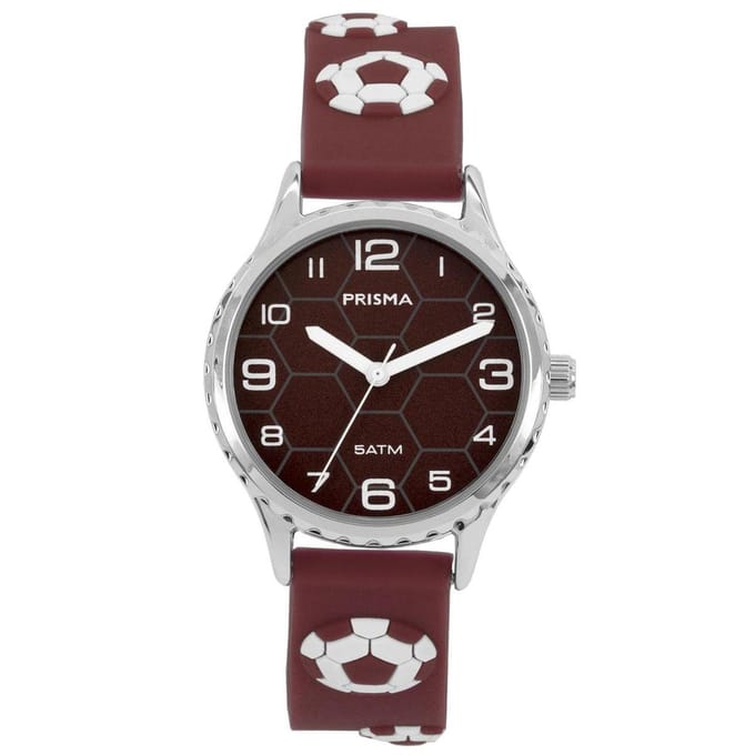 Prisma Horloge CW.353 Kids Voetbal Rood 5 ATM