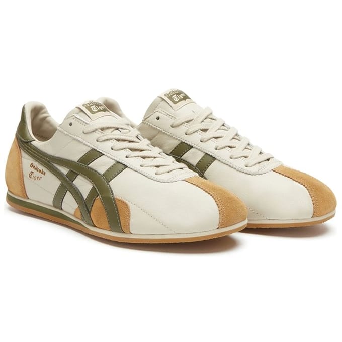 Onitsuka Tiger Runspark Beige Vert Olive Jaune Moutarde Baskets Unisexes Crème 1183B480-200 39 beige