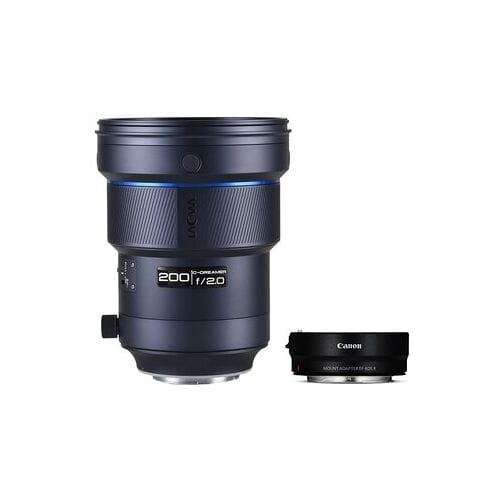 LAOWA AF 200mm f/2 + Canon objectiefadapter EF-EOS R (zonder bedieningsring)