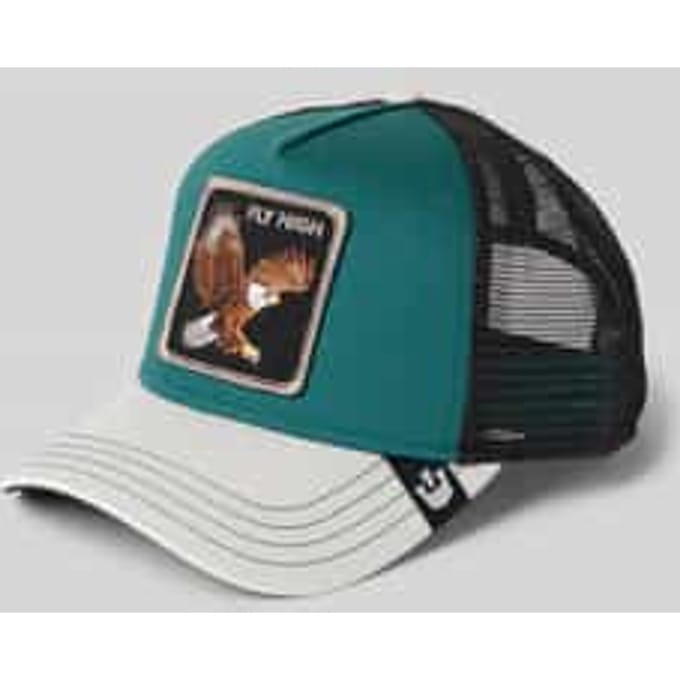 Trucker-pet met motiefpatch, model 'Eagle Fan'