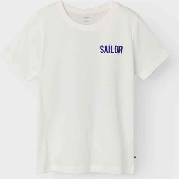 Name it t-shirt jongens - ecru - NKMfaliksen - maat 116