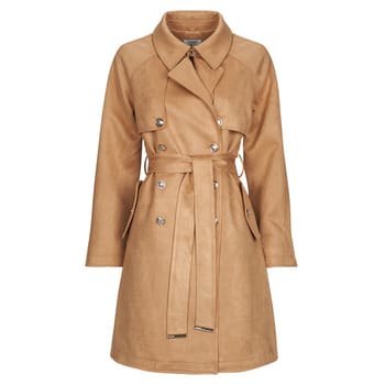 Morgan - Long Suede Trenchcoat 242-Gsuede Light Brown - Maat : 38