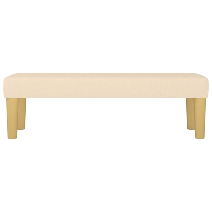 vidaXL - Bank - Crème - 100 - x - 30 - x - 30 - cm - Stof