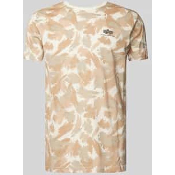 T-shirt met labelprint