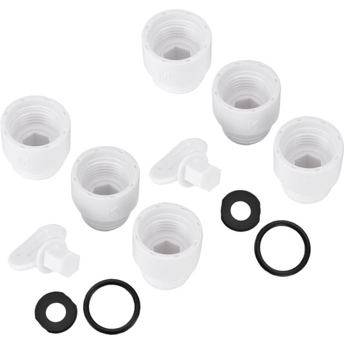 ABS Japanse Douche Adapter KMG Connector Slang Converter Badkamer Accessoire Draad G 1/2in white