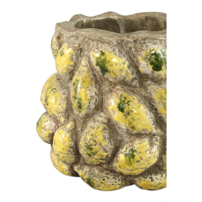 PTMD - Pot Fruitsy - Geel - 25.5x25.5x23cm