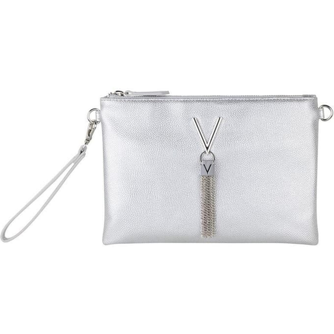 VALENTINO Schoudertas Koppeling Divina Clutch Argento Zilverkleurig