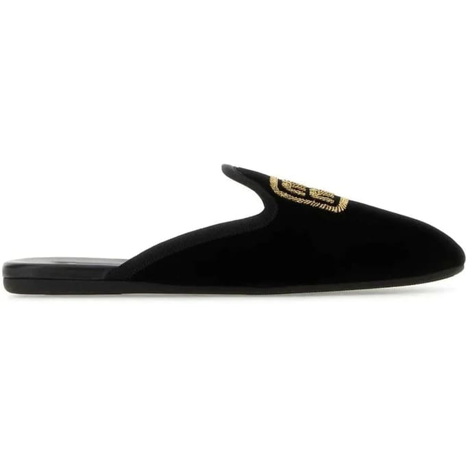 Miu Miu Logo Borduur Slip-On Muilezels